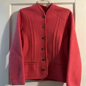 Pink Geiger Tyrol jacket blazer with silver tone buttons size 42